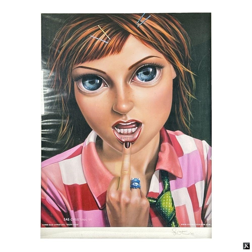 Artwork by Sas Christian, Nuff Said, Made of Color Print