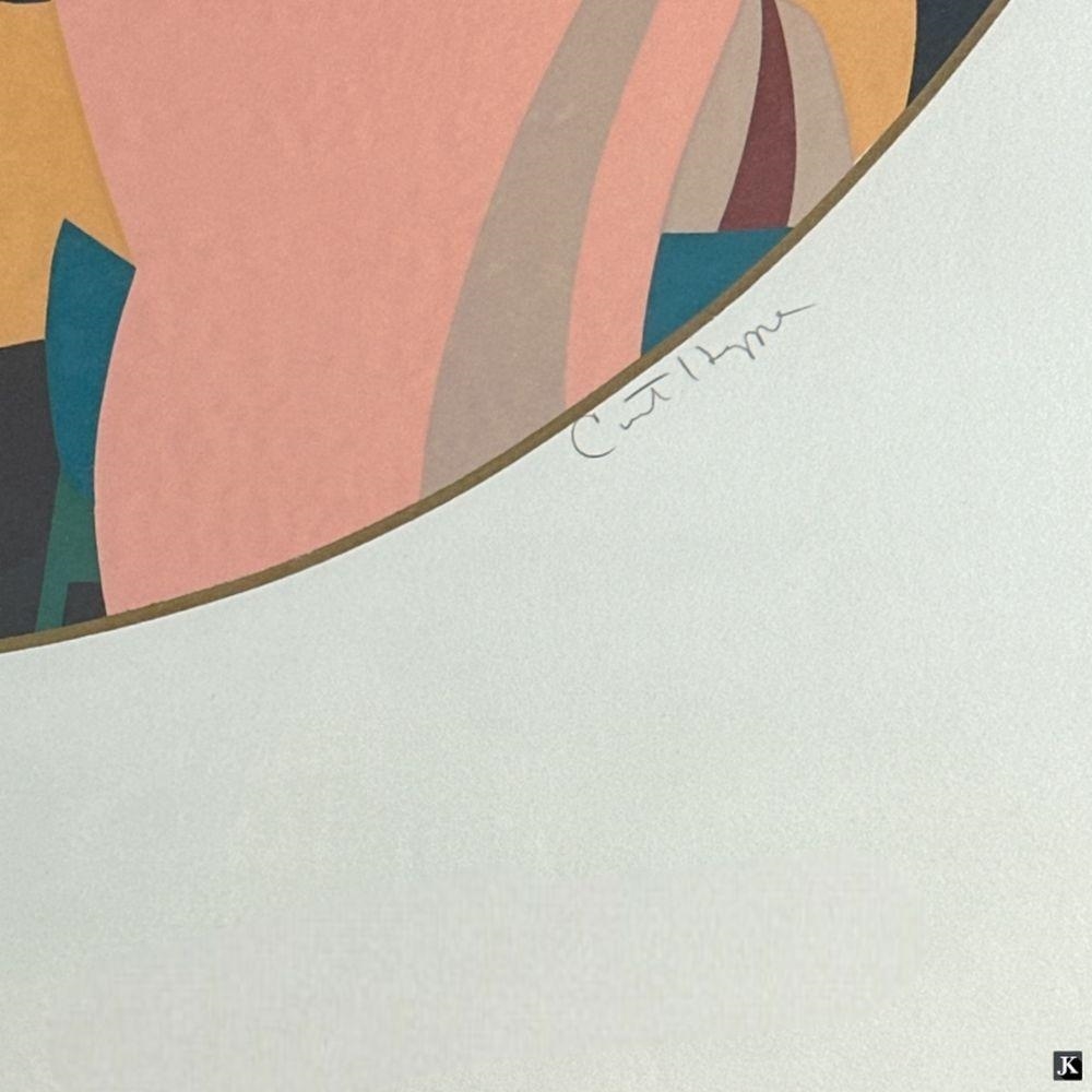 Artwork by Curt Dyne, Signed AP Serigraph Of A Ballroom Couple, Made of Serigraph