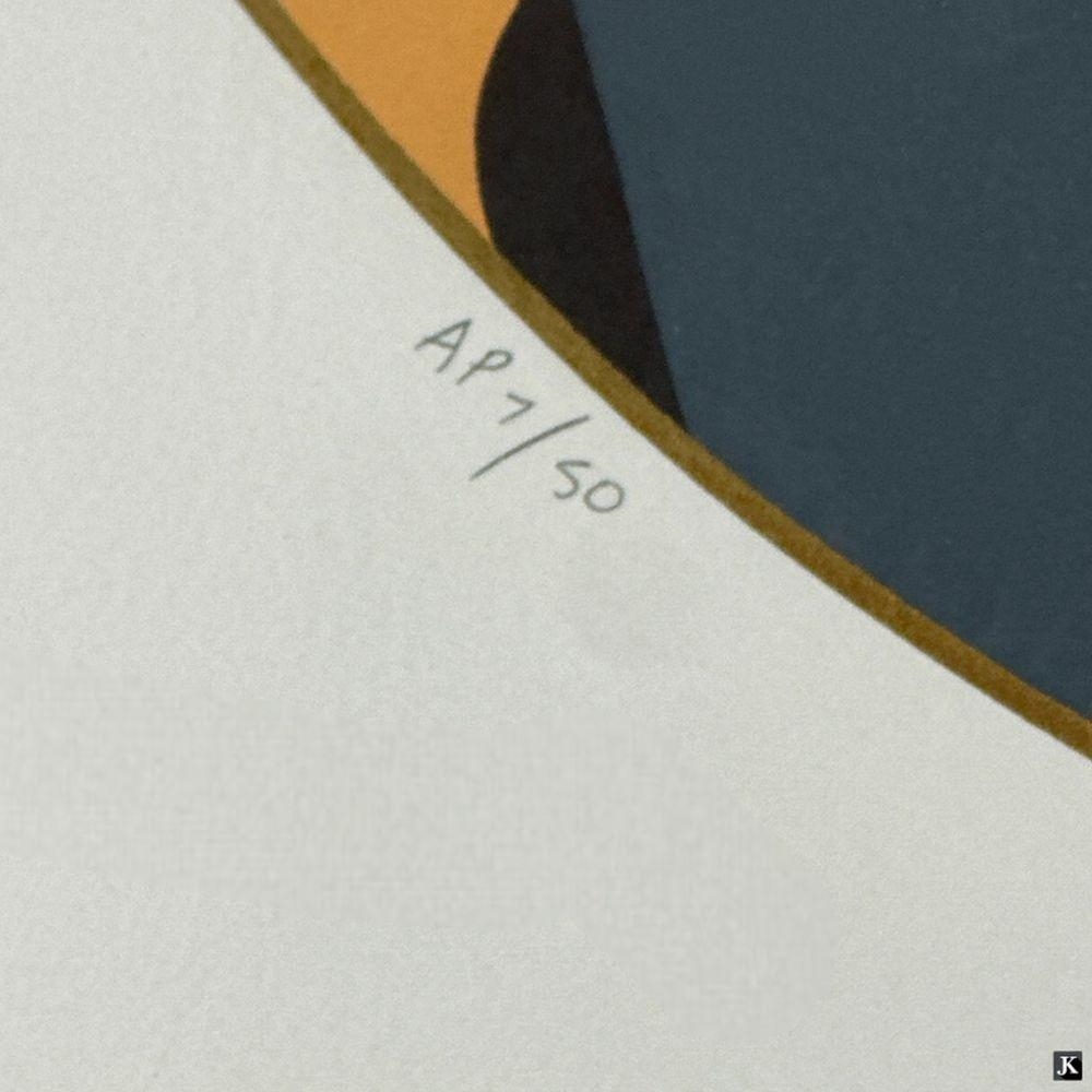 Artwork by Curt Dyne, Signed AP Serigraph Of A Ballroom Couple, Made of Serigraph