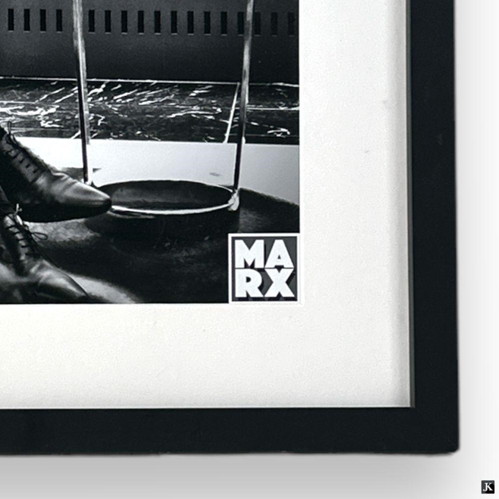 Artwork by Andy Marx, Man On Cell Phone, Made of Framed Photographic Print