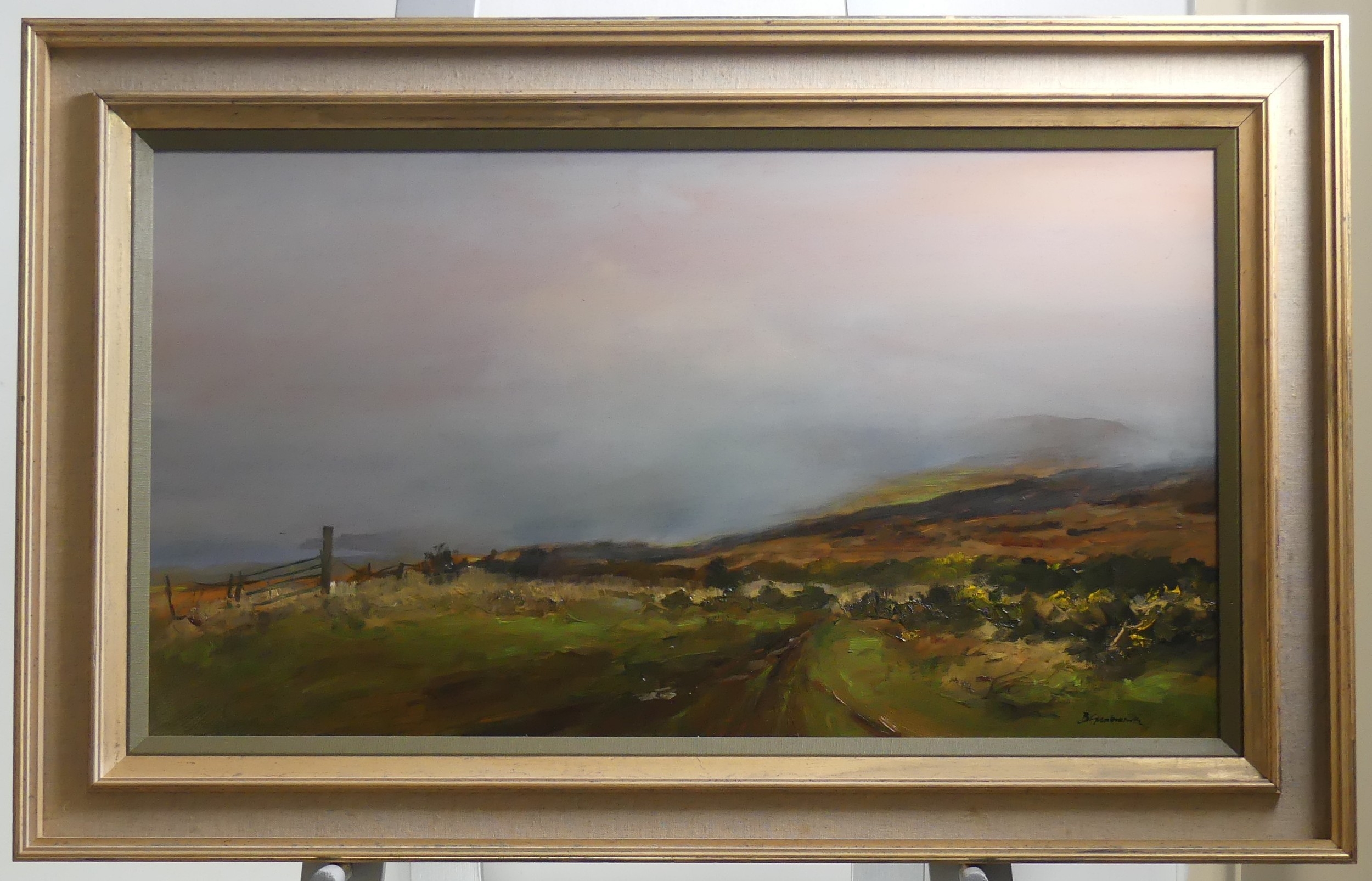 Artwork by Bruno Guaitamacchi, The Moors over Morvah / Cornwall, Made of oil on board