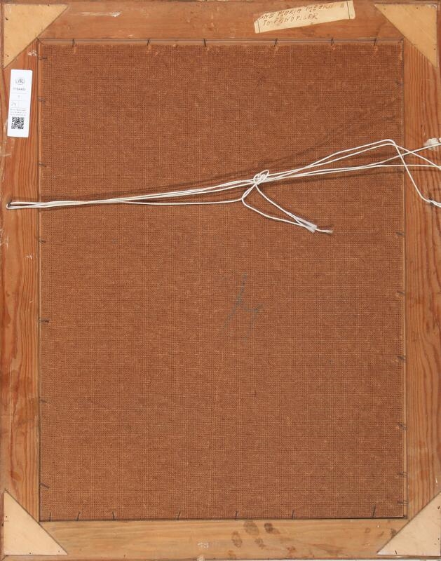 Artwork by Anna Maria Mehrn, Study of a woman in traditional costume, Made of Oil on board