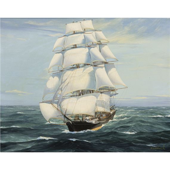 American Clipper Ship 'Flying Cloud by Hans Skalagard, 1978