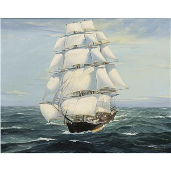 American Clipper Ship 'Flying Cloud - Hans Skalagard