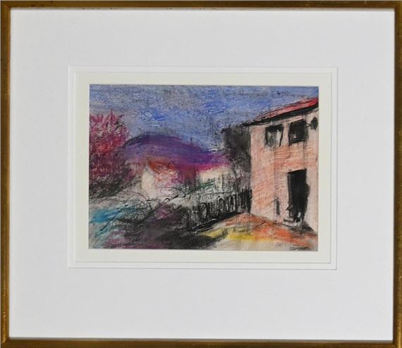 EVENING AT CHRIST COLLEGE, HOBART 1975 by Lloyd Rees, 1975