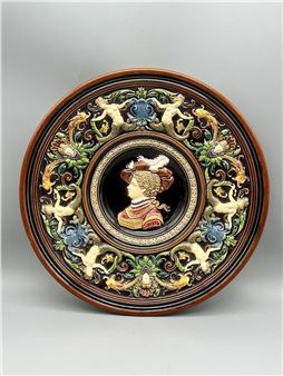 Johann Maresch Majolica Charger - Johann Maresch