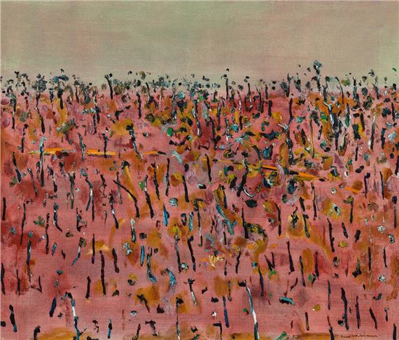Burnt hillside by Fred Williams, 1968 – 69