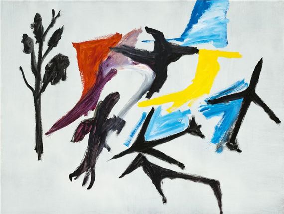 Two aeroplanes and one or two birds - Ken Whisson