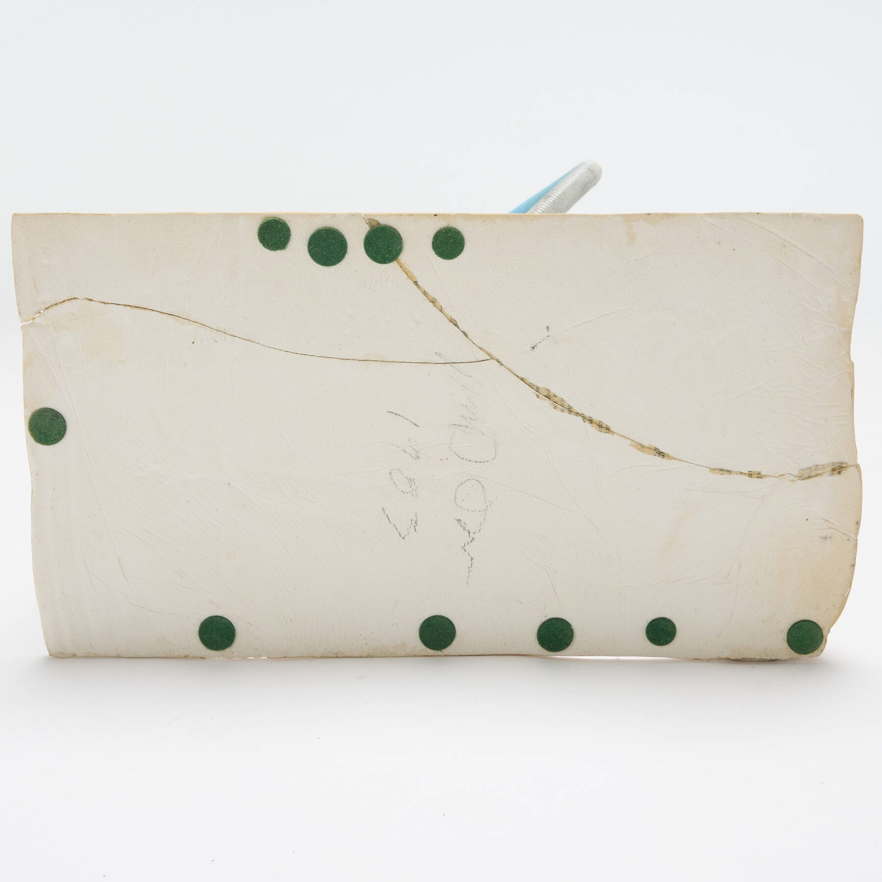 Artwork by Richard Blake Shaw, Walking Figure with Tower, Made of porcelain