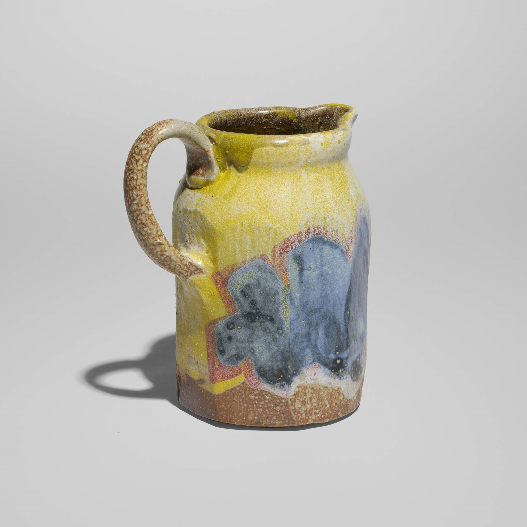 Artwork by Roberto Lugo, Portrait pitcher (Erykah Badu, Made of soda-salt glazed stoneware