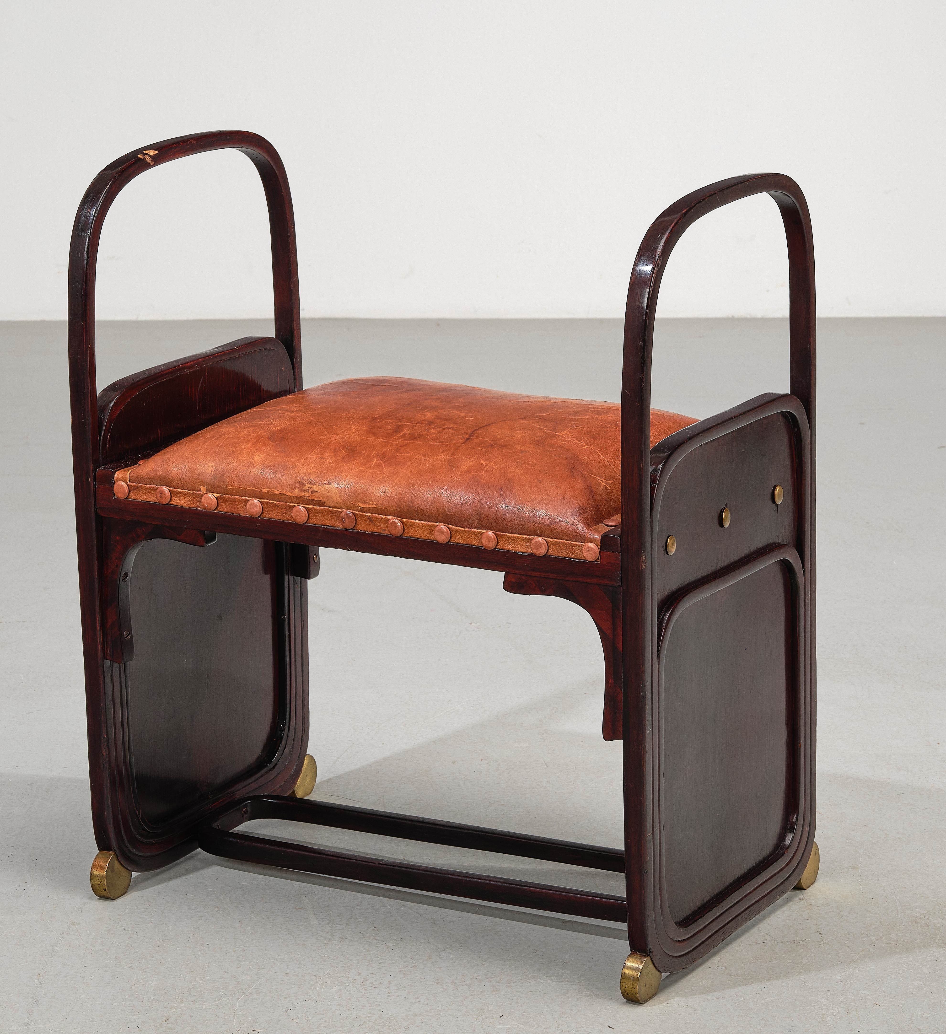 Koloman Moser | a causeuse (small bench or stool (1901) | MutualArt