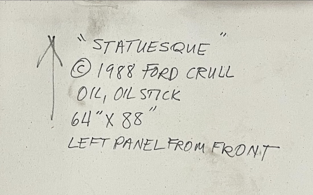 Artwork by Ford Crull, Statuesque, Made of Oil and oil stick on canvas