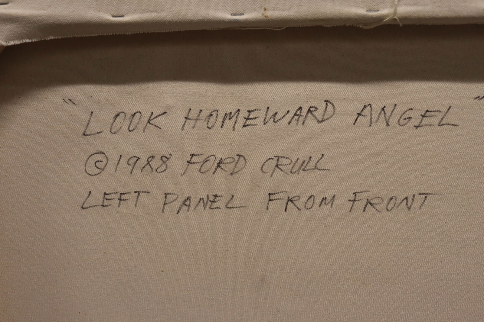 Artwork by Ford Crull, Look Homeward Angel, Made of diptych