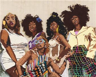 Kandy G Lopez: Textile Truths: Faces of Resilience