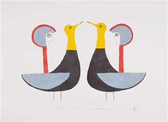 Golden Plovers - Jessie Oonark