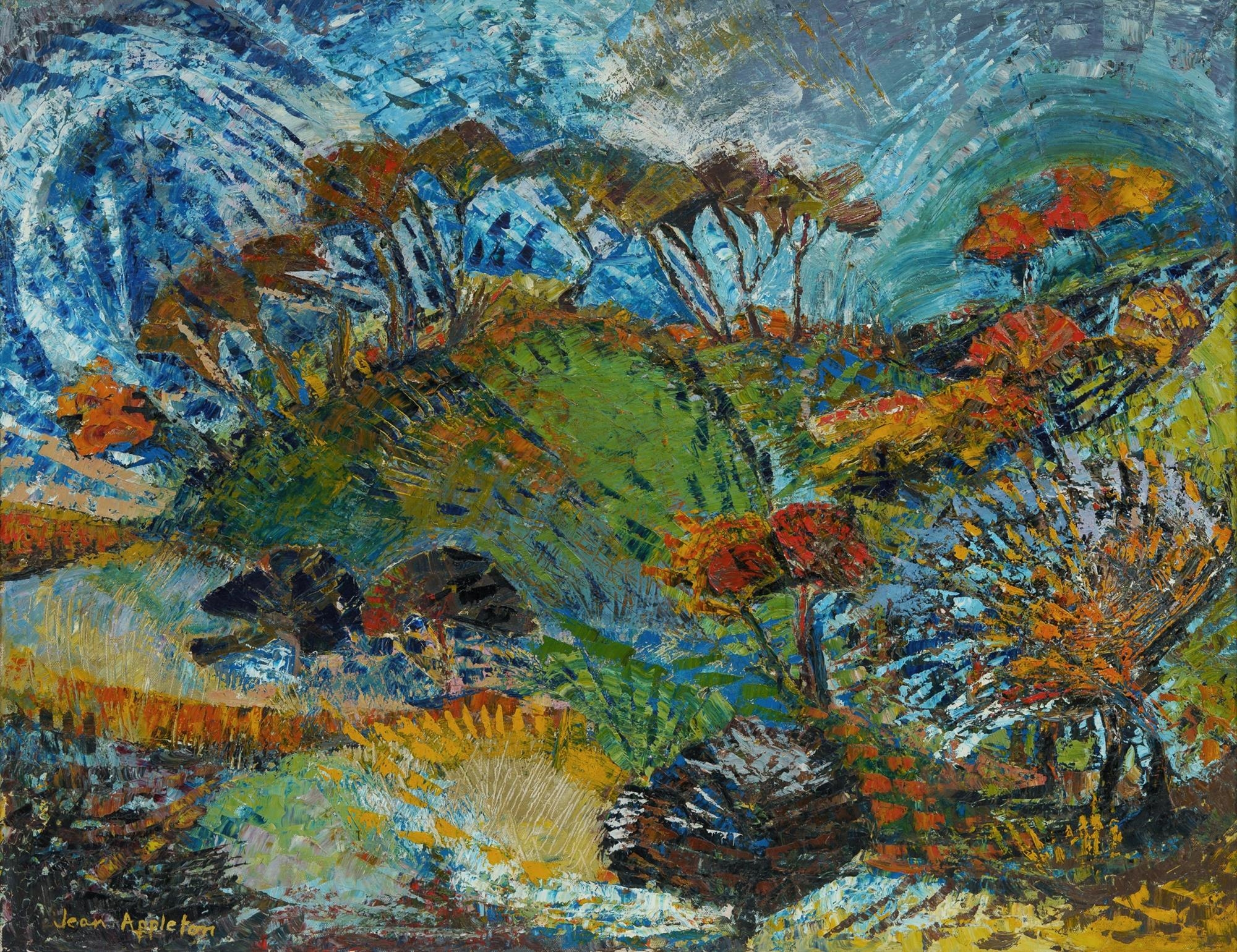 Jean Appleton | Windy WInter Landscape (1963) | MutualArt