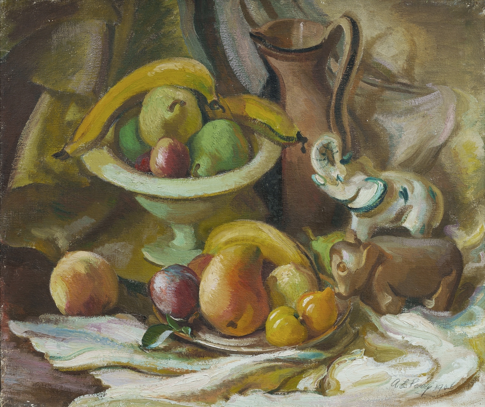Adelaide Perry | Fruit Still Life (1966) | MutualArt
