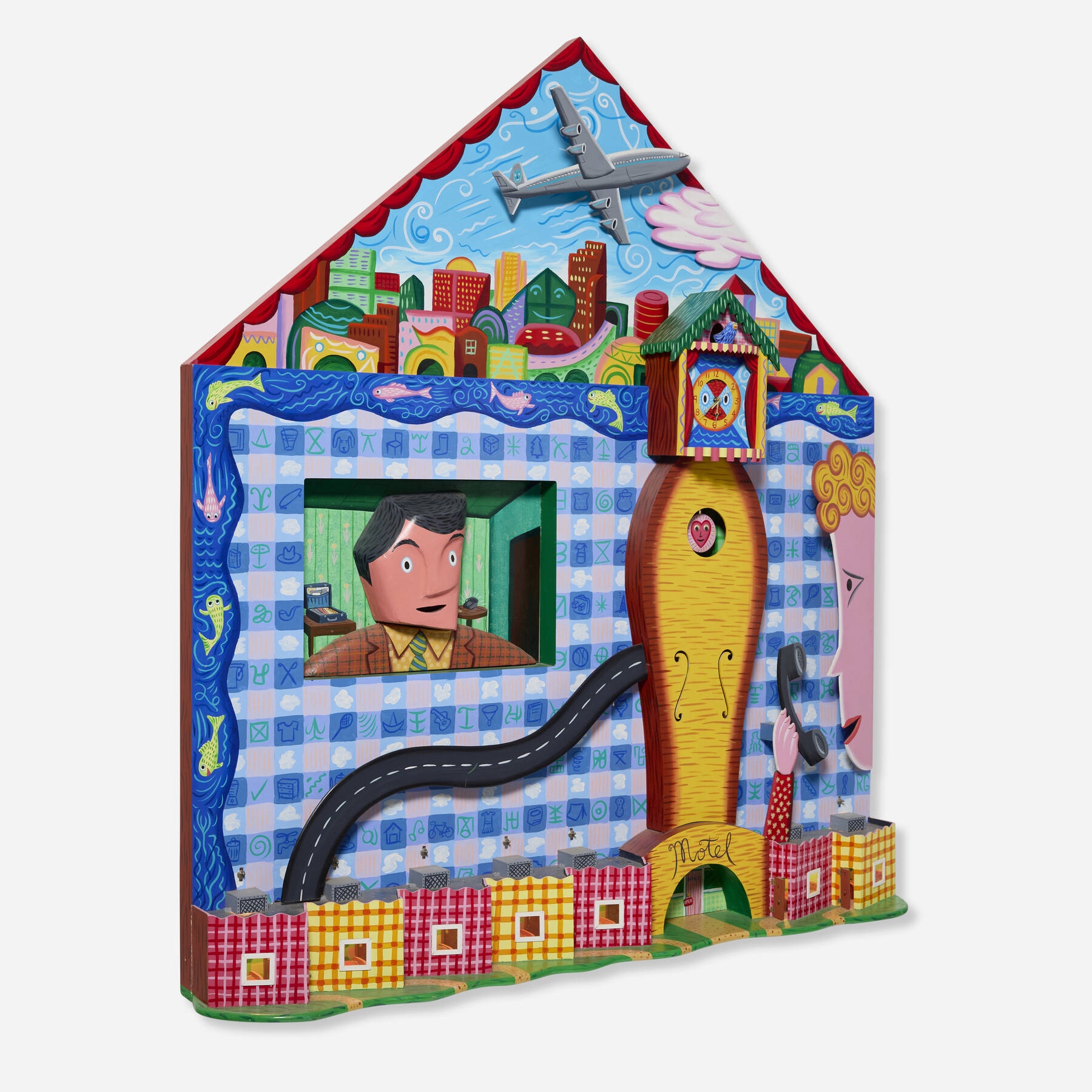 Rodney Alan Greenblat | The Clock House Motel (1987) | MutualArt