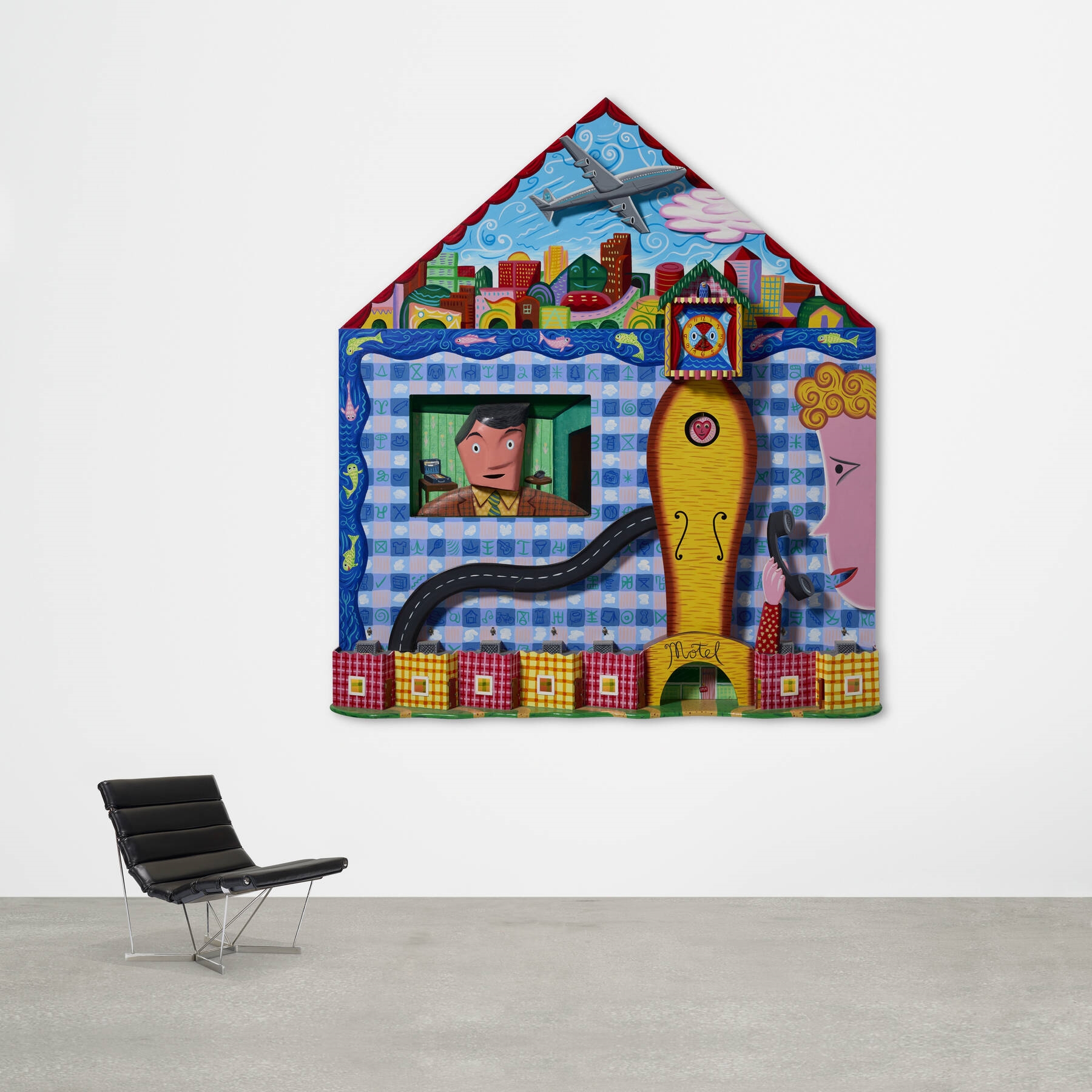 Rodney Alan Greenblat | The Clock House Motel (1987) | MutualArt
