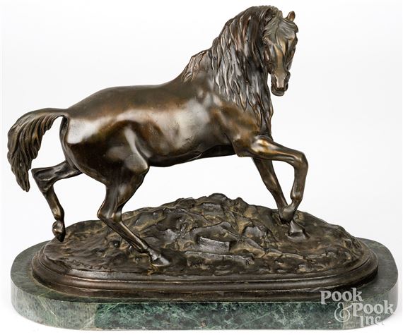 Bronze horse after P.J. Mene by Pierre-Jules Mene