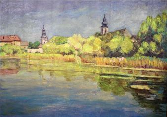 Kurca part / Szentesi látkép - Lajos Tokácsli