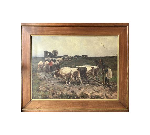 Labourage sur les ruines d'Ostie by Jules Didier