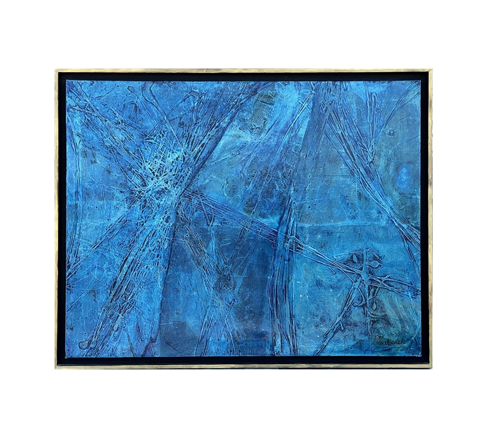 Claude Rousseau | Grande composition bleue | MutualArt