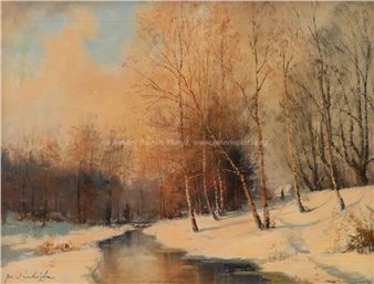 Zima u potoka - Josef Procházka