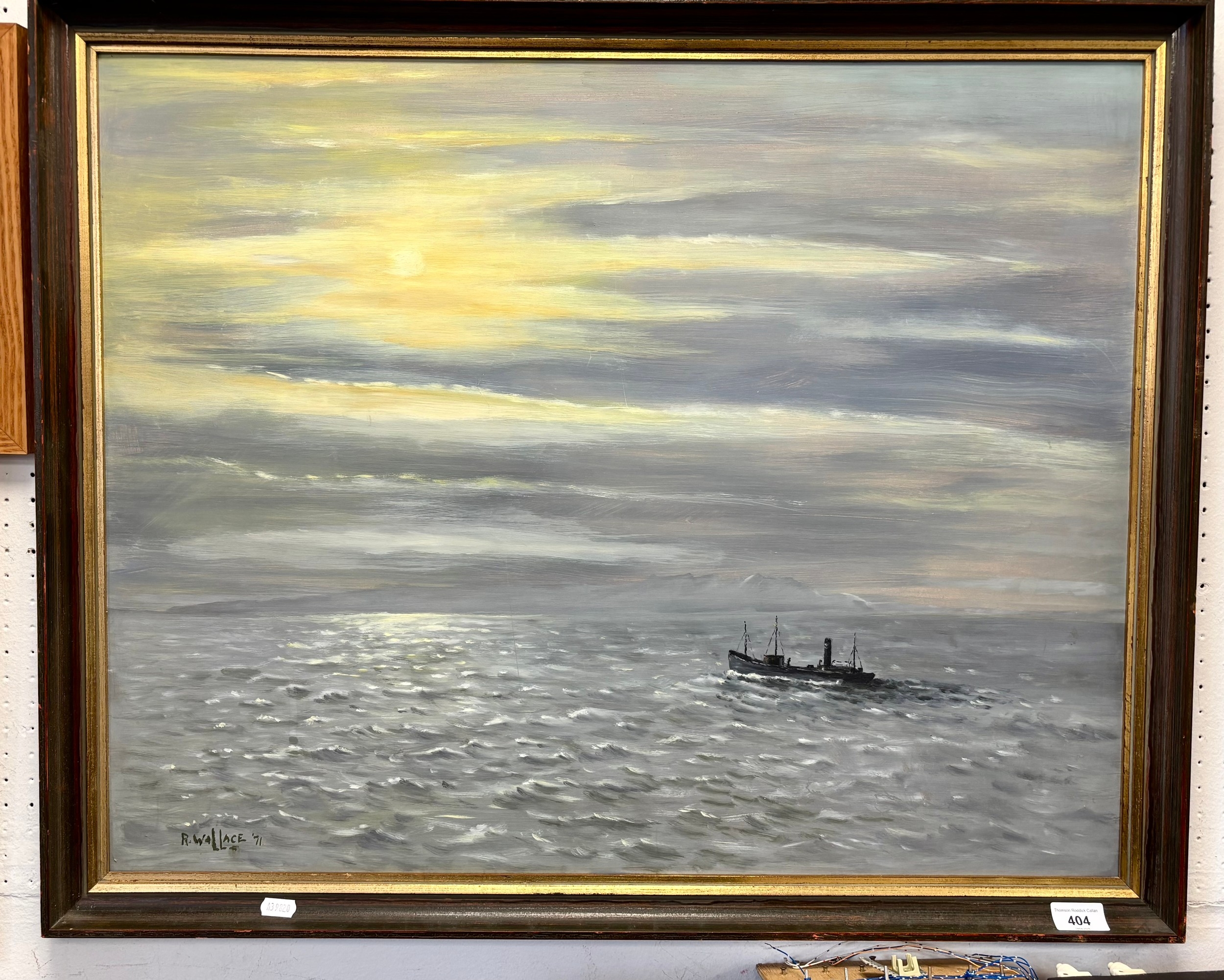 R. Wallace | Solitary boat | MutualArt