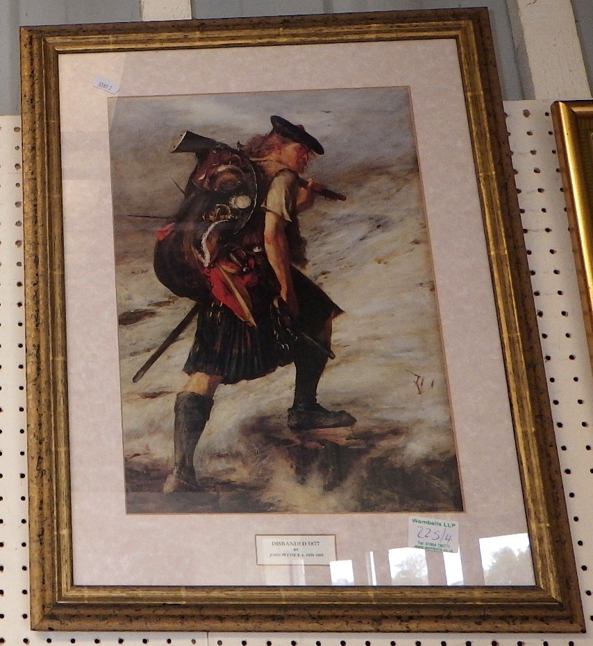 Artwork by Robert E. Fuller, A Robert Fuller limited edition print together with three other pictures