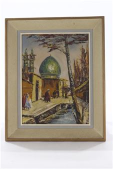 View of an alley by the mosque in Iran - Manoucher Niazi