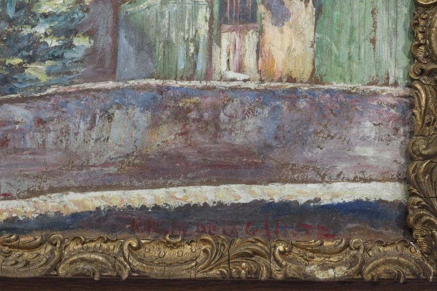 Artwork by Fernand Laval, The Moulin de la Galette, Made of Oil on card