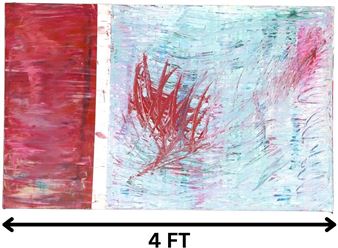 Large Abstract Oil on Canvas Painting - Beth Mcbride