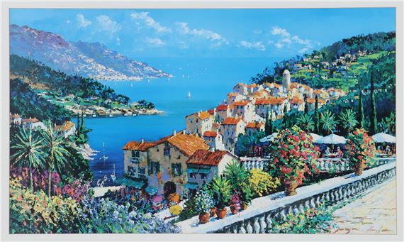 Kerry Hallam Rue de Soleil アートポスター額装入り Kerry Hallam | Rue de Soleil | MutualArt
