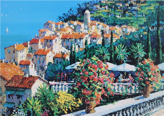 Kerry Hallam Rue de Soleil アートポスター額装入り Kerry Hallam | Rue de Soleil | MutualArt