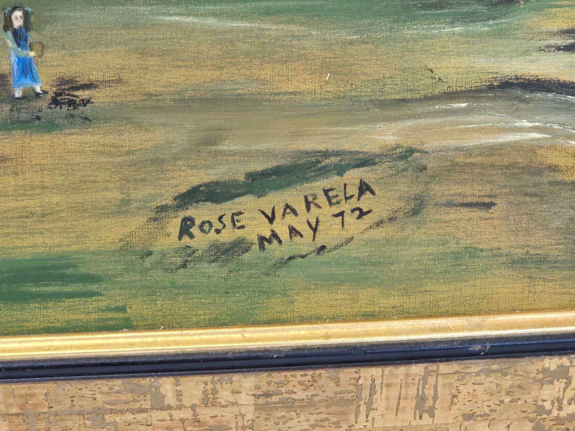 Artwork by Rose Varela, D) Wood framed painting by Rose Varela, Made of painting by Rose Varela.
Painting