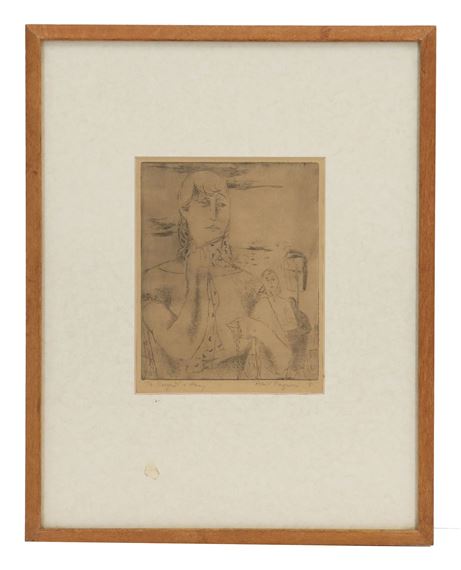 Robert Ferguson 1951 Print in the Style of Modigliani - Robert Ferguson