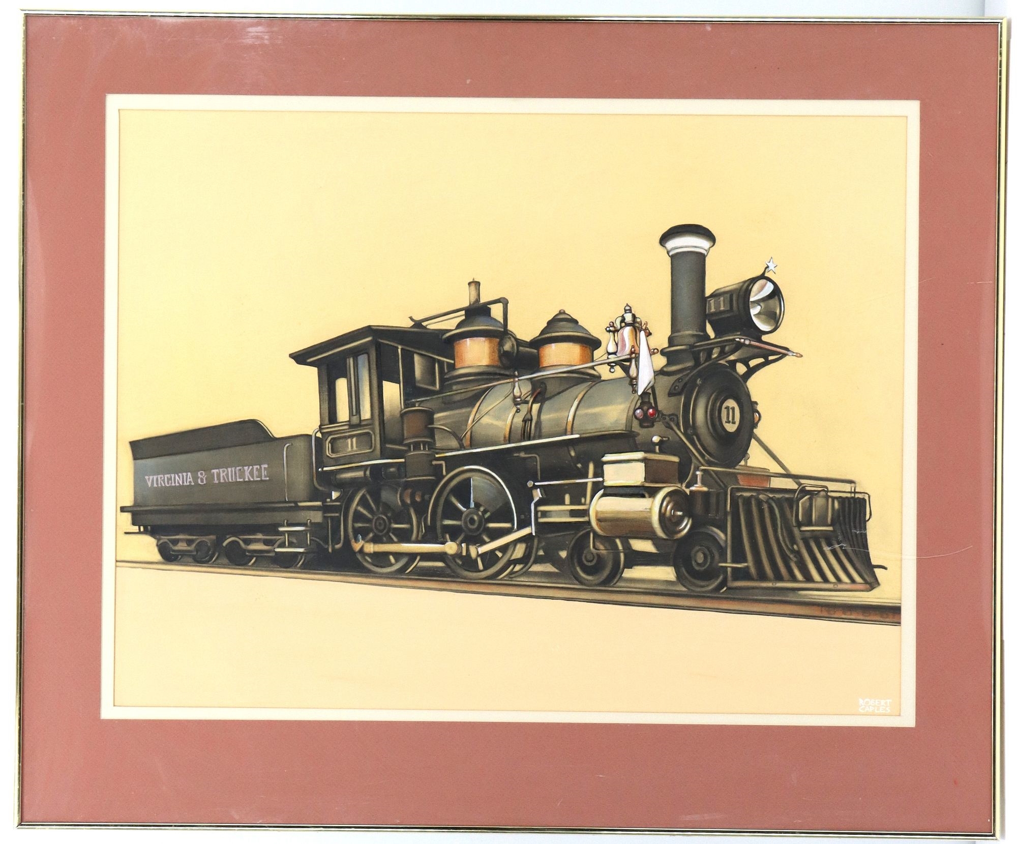Robert Caples | Original Painting of the Steam Locomotive #11 of the ...