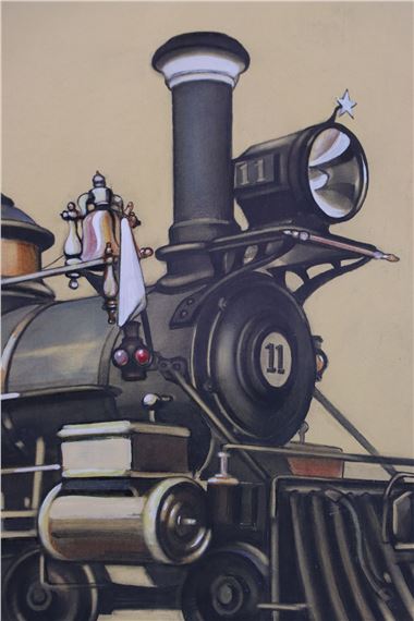 Robert Caples | Original Painting of the Steam Locomotive #11 of the ...