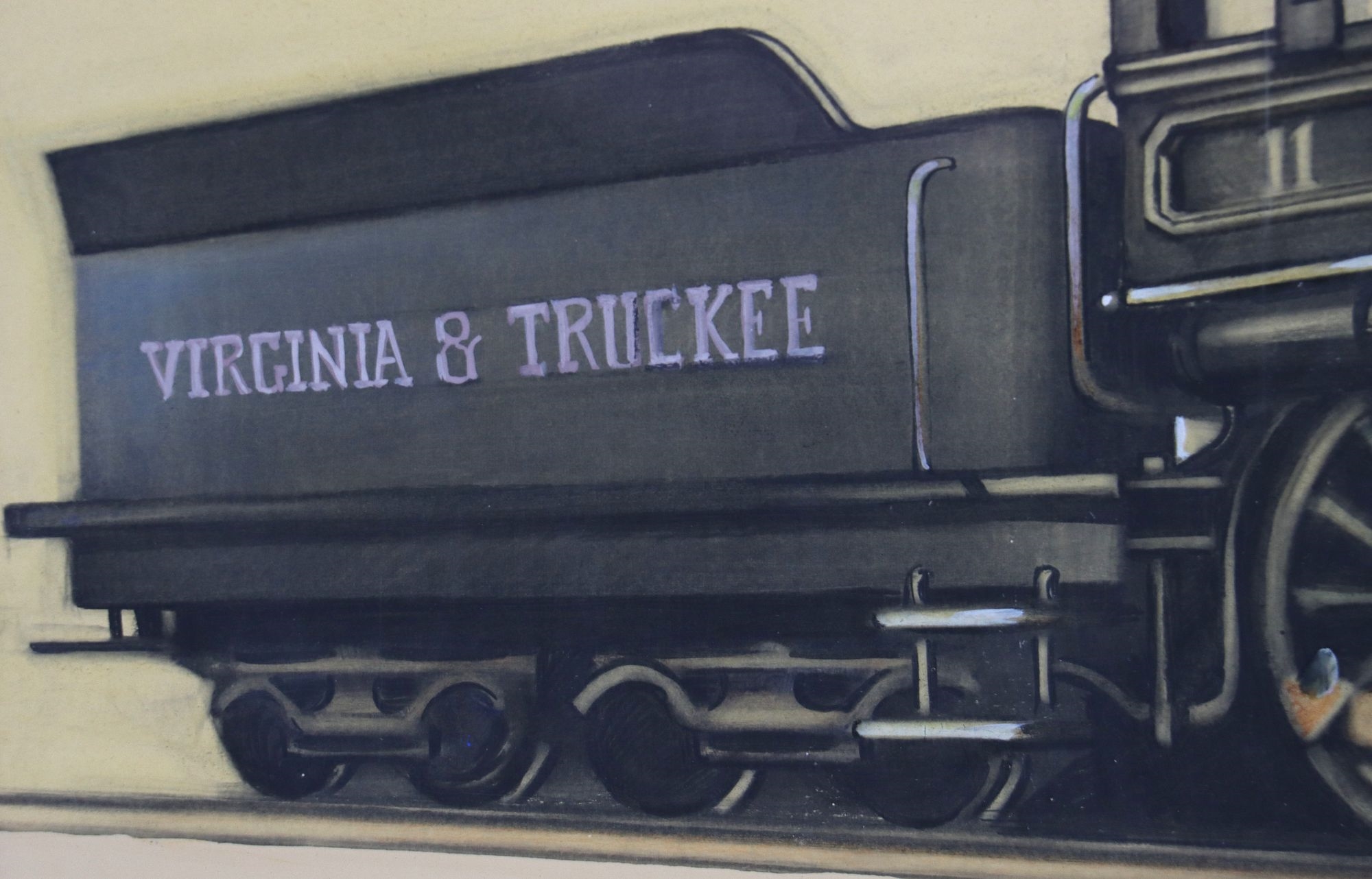 Robert Caples | Original Painting of the Steam Locomotive #11 of the ...