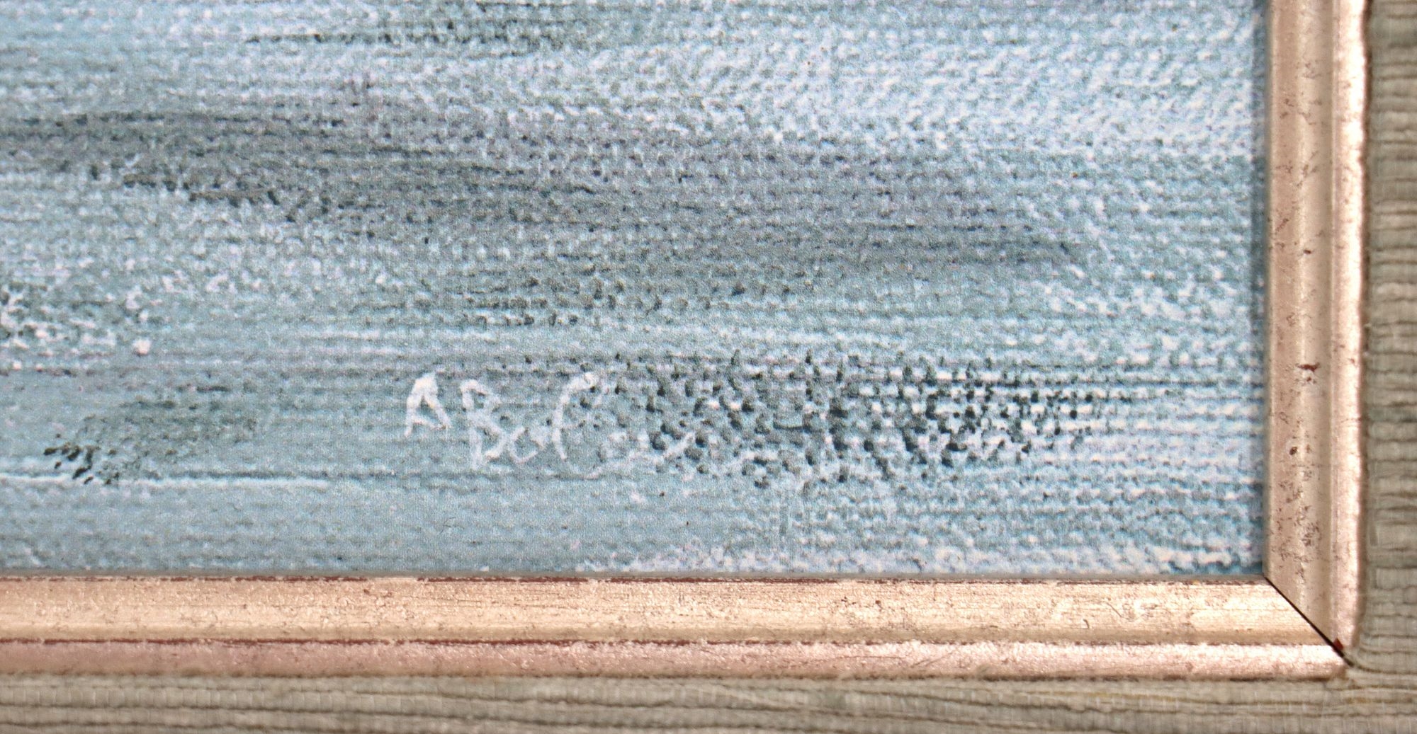 Artwork by Andrew Bolam, Canvas Print of a 1920's-1930's Hacker Craft Triple Cockpit Runabout and Another Boat on Lake Tahoe, Made of Canvas Print