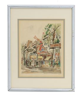Parisian Street Scene - Franz Hebelot