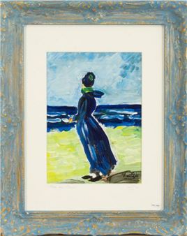 Frau am Meer - Aleks Stachowiak