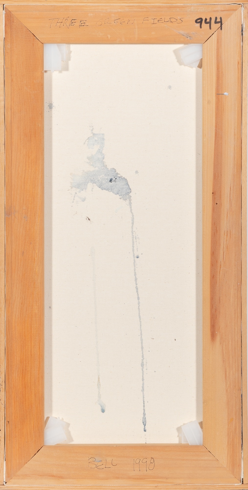 Artwork by J. Bowyer Bell, Three Green Fields, Made of Oil and collage on canvas