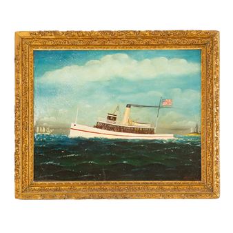 Tugboat at Full Steam - Otto Muhlenfeld