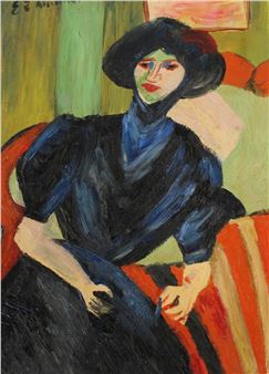 Lady in blue - E. J. Keeling