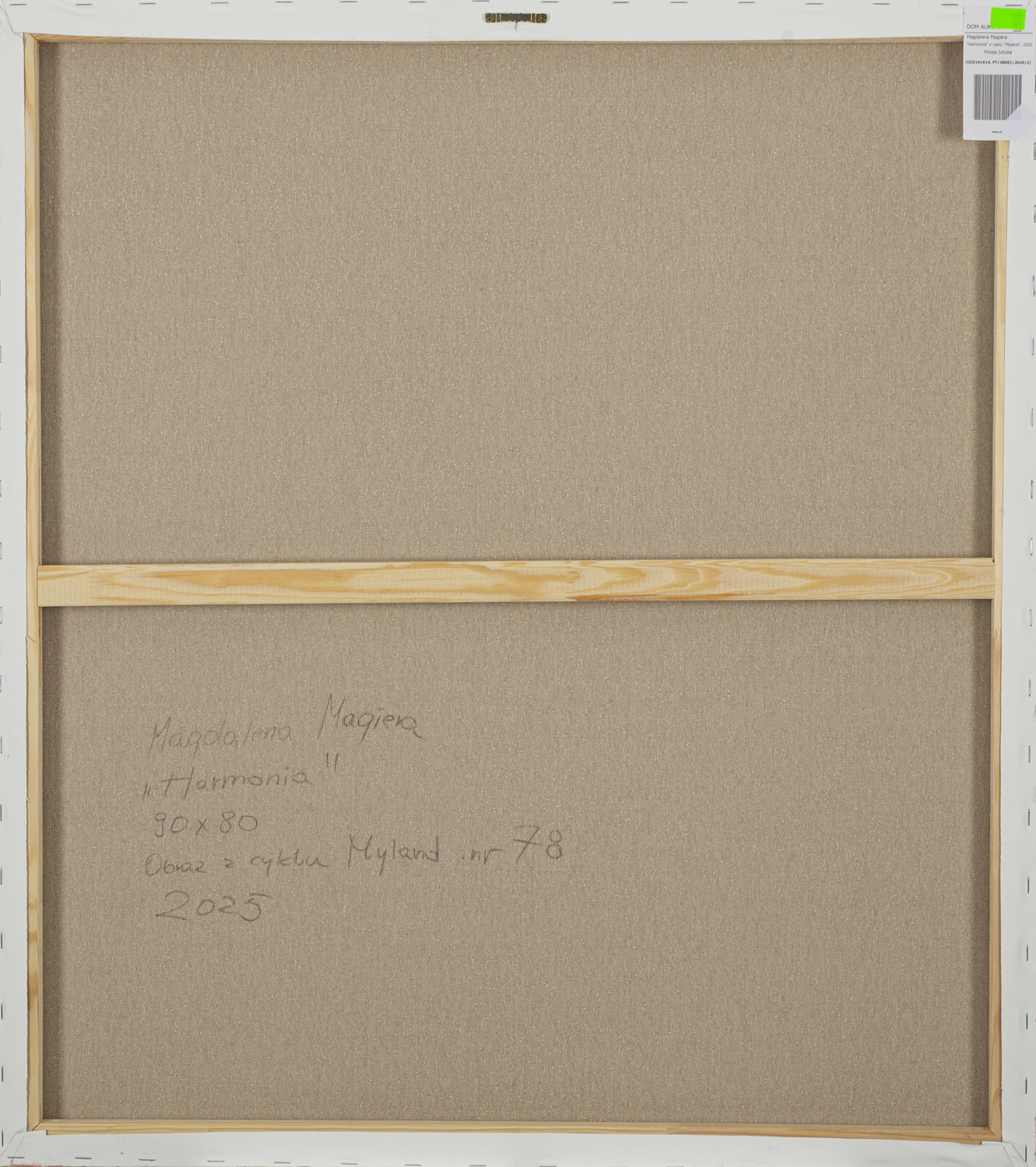 Artwork by Magdalena Magiera, Harmony" from the "Myland" series, Made of acrylic, pastel, crayon/canvas