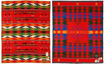 Two Ramona Sakiestewa for Pendelton Limited Edition wool blankets - Ramona Sakiestewa