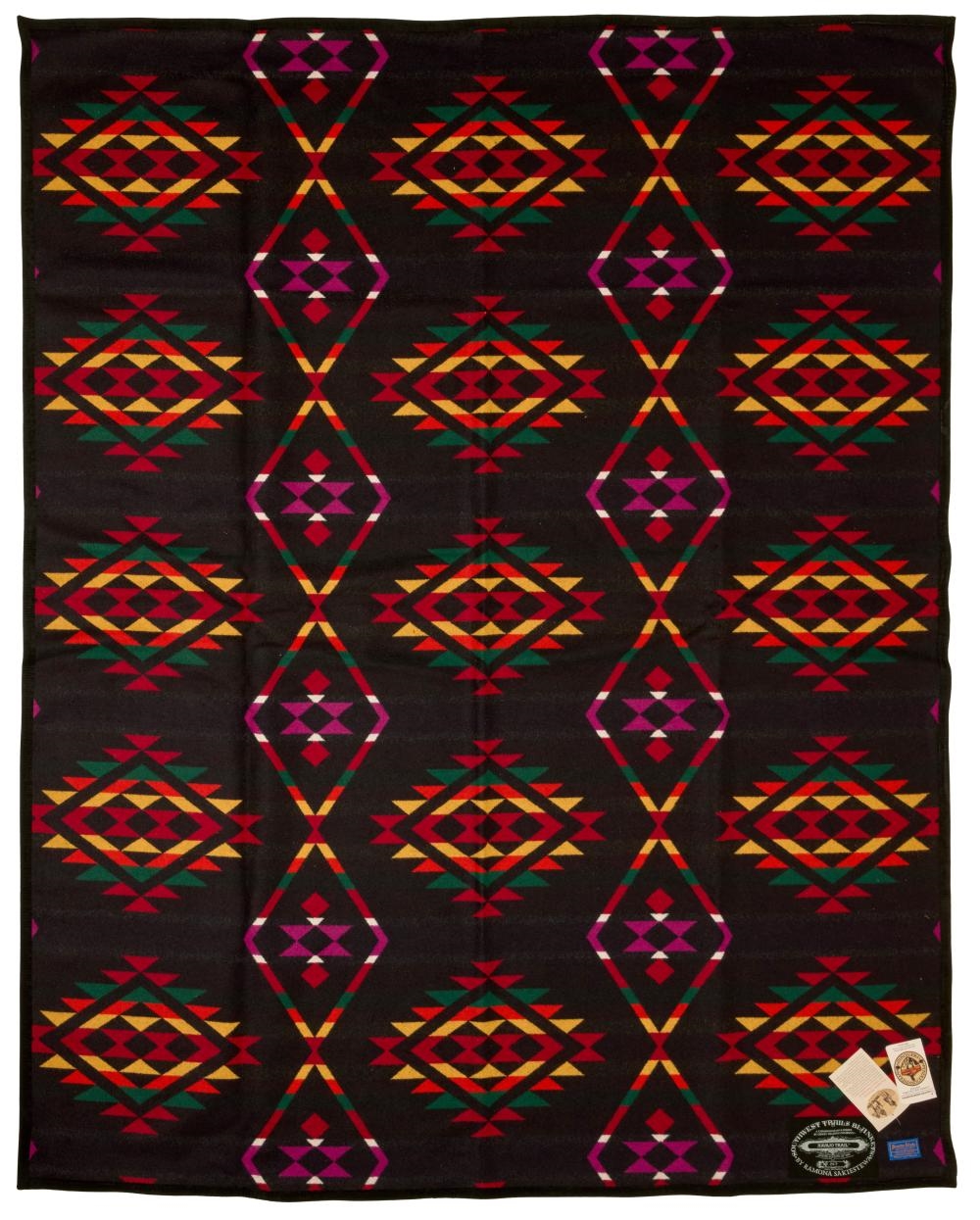 Artwork by Ramona Sakiestewa, Two Ramona Sakiestewa for Pendelton Limited Edition wool blankets, Made of wool/cotton