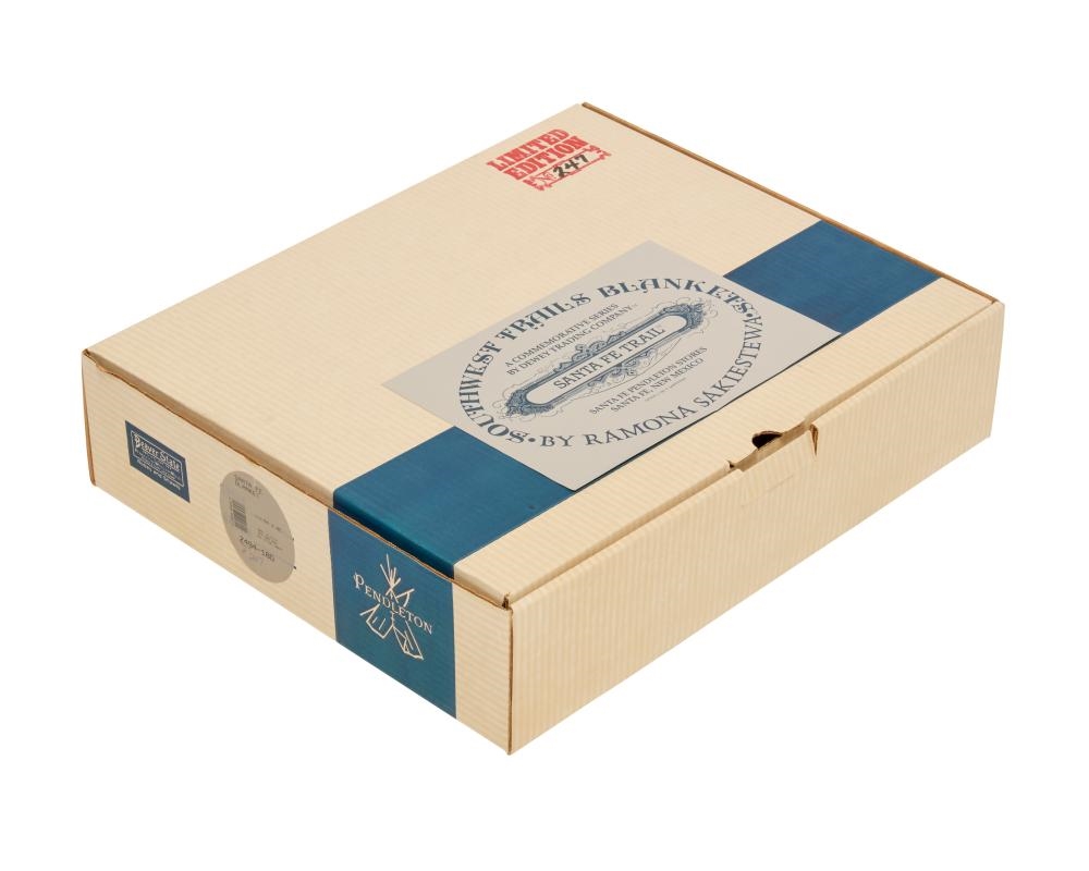 Artwork by Ramona Sakiestewa, Two Ramona Sakiestewa for Pendelton Limited Edition wool blankets, Made of wool/cotton